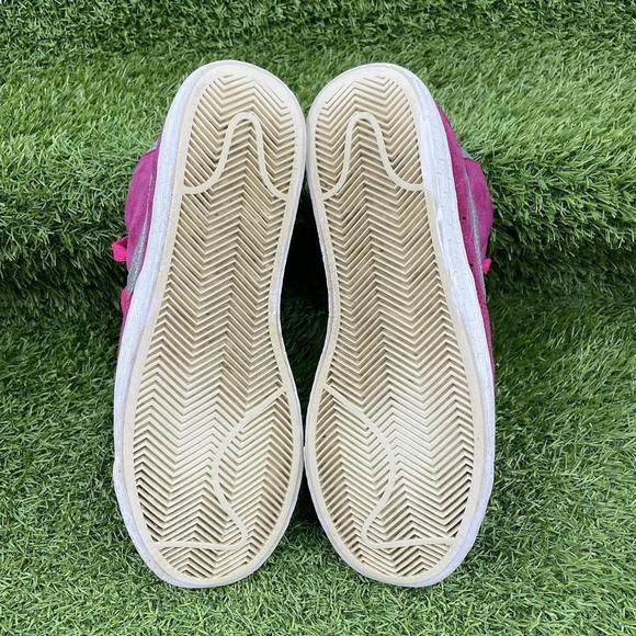 Nike Blazer Mid Premium Suede Pink Silver White Trainers Size UK 5 615898-620 - Picture 6 of 8